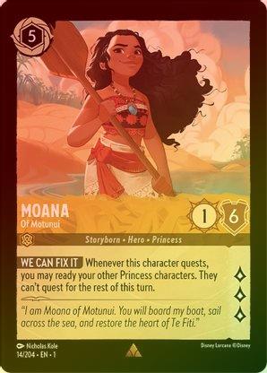 Moana (Of Motunui) - 14/204 - Rare (Foil) available at 401 Games Canada