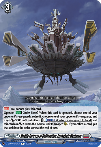 Mobile Fortress of Obliteration, Freischutz Maximum - D-BT07/042 - Rare available at 401 Games Canada