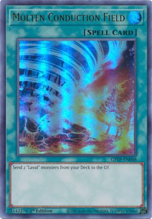 Molten Conduction Field - GFTP-EN048 - Ultra Rare - 1st Edition available at 401 Games Canada