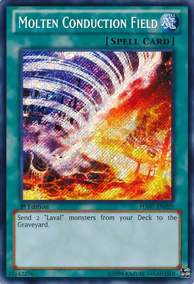 Molten Conduction Field - HA07-EN025 - Secret Rare - 1st Edition available at 401 Games Canada