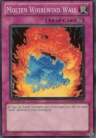 Molten Whirlwind Wall - HA05-EN030 - Super Rare - 1st Edition available at 401 Games Canada