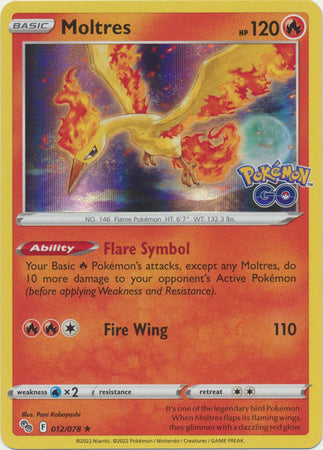 Moltres - 012/078 - Holo Rare available at 401 Games Canada