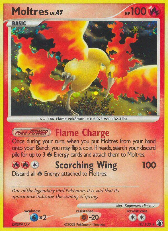 Moltres - 10/100 - Holo Rare available at 401 Games Canada