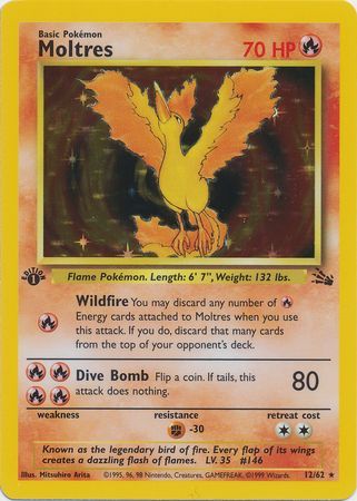 Moltres - 12/62 - Holo - 1st Edition available at 401 Games Canada