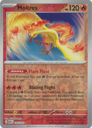 Moltres - 146/165 - Rare - Reverse Holo available at 401 Games Canada