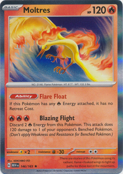 Moltres - 146/165 - Rare available at 401 Games Canada