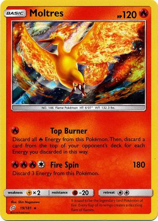 Moltres - 19/181 - Holo Rare available at 401 Games Canada