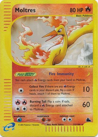 Moltres - 21/144 - Rare - Reverse Holo available at 401 Games Canada