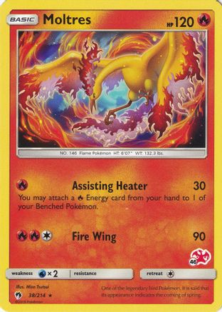 Moltres (#46 Charizard Stamped) - 038/214 - Promo available at 401 Games Canada