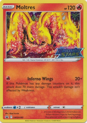 Moltres - SWSH185 - Pre-Release Promo available at 401 Games Canada