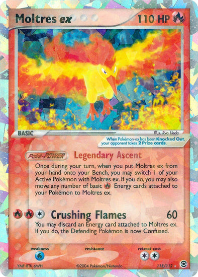 Moltres ex - 115/112 - Ultra Rare available at 401 Games Canada