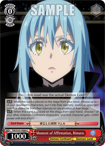 Moment of Affirmation, Rimuru - TSK/S101-E060 - Common available at 401 Games Canada