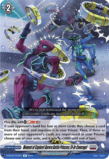 Moment of Capture! Aurora Battle Princess 24-hr Coverage! - D-BT02/043 - Rare available at 401 Games Canada