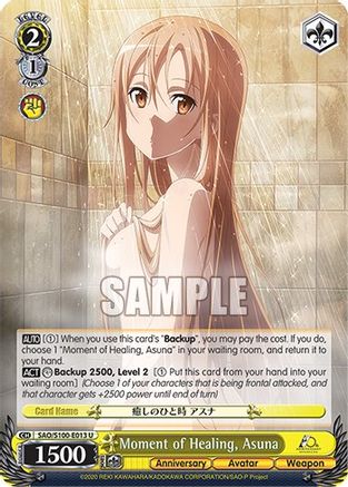 Moment of Healing, Asuna - SAO/S100-E013 - Uncommon available at 401 Games Canada