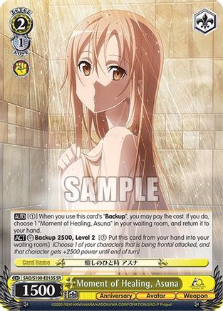 Moment of Healing, Asuna (SR) - SAO/S100-E013S - Super Rare available at 401 Games Canada