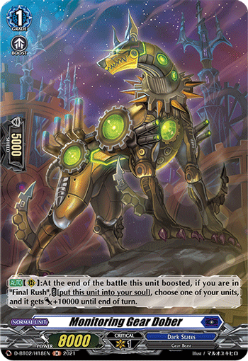 Monitoring Gear Dober - D-BT02/H18 - Holo Rare available at 401 Games Canada