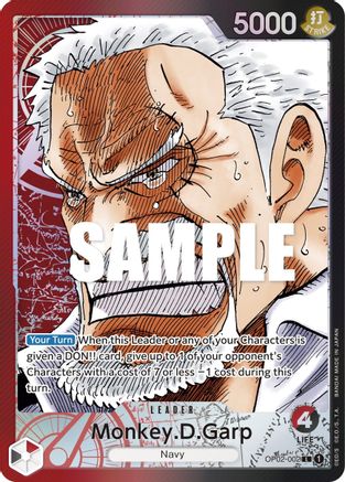 Monkey.D.Garp (Alternate Art) - OP02-002 - Leader available at 401 Games Canada