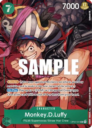 Monkey.D.Luffy (Alternate Art) - OP02-041 - Rare available at 401 Games Canada