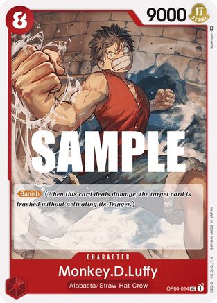 Monkey.D.Luffy - OP04-014 - Uncommon available at 401 Games Canada