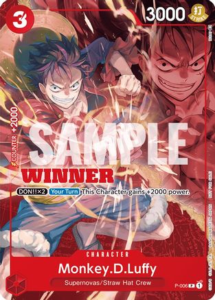 Monkey.D.Luffy - P-006 (Winner Pack Vol. 1) - P-006 - Promo available at 401 Games Canada