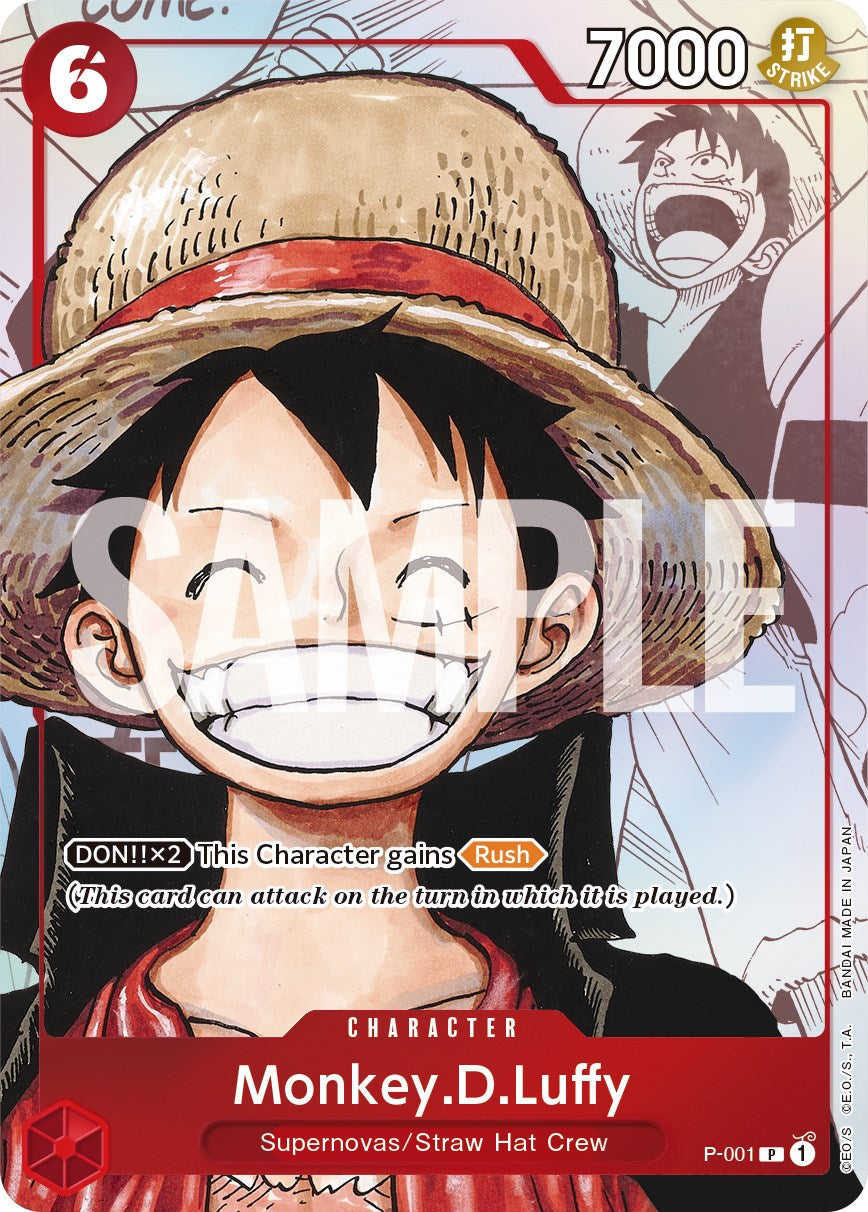 ONE PIECE Card Game Japanese Promo P-001 Monkey D. Luffy Secret Rare SP Alt Art ONE PIECE Card Game Japanese Promo P-001 Monkey D. Luffy Secret Rare SP Alt Art
