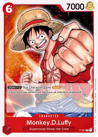 Monkey.D.Luffy (Promotion Pack 2022) - P-001 - Promo available at 401 Games Canada