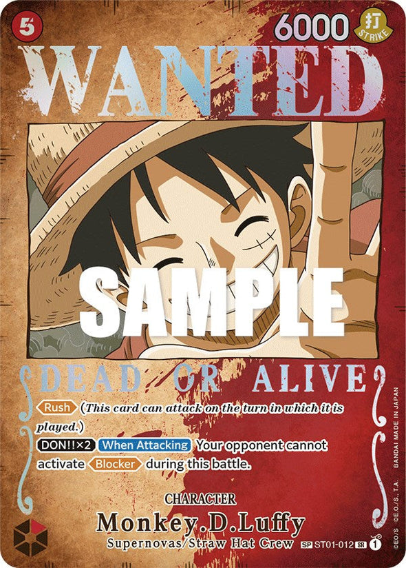 Monkey.D.Luffy (Wanted Poster) - ST01-012 - Super Rare available at 401 Games Canada