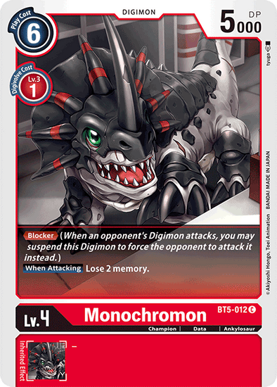 Monochromon - BT5-012 - Common available at 401 Games Canada