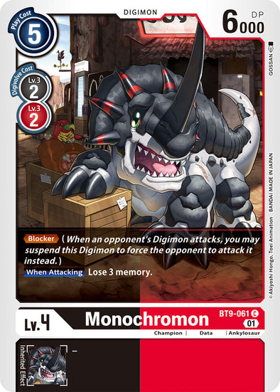 Monochromon - BT9-061 - Common available at 401 Games Canada