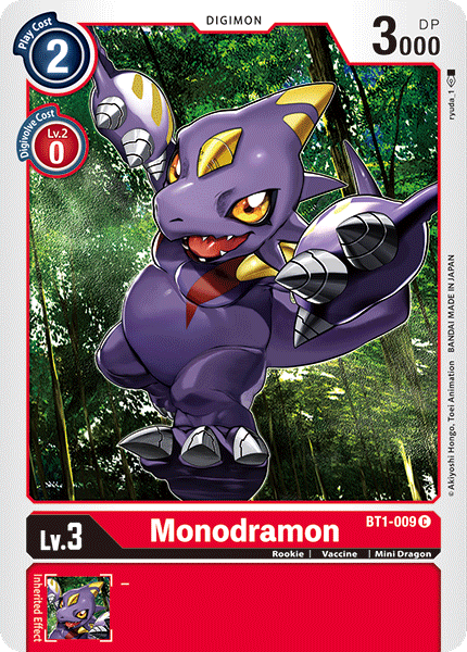 Monodramon - BT1-009 - Common available at 401 Games Canada