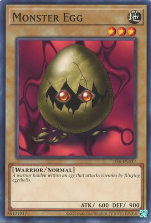 Monster Egg - LOB-EN017 - Common - Unlimited Worldwide available at 401 Games Canada