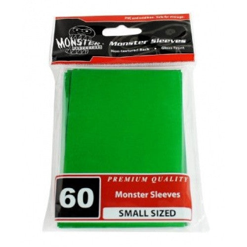 Monster Protectors - Small Size Matte Sleeves - 60ct Green available at 401 Games Canada