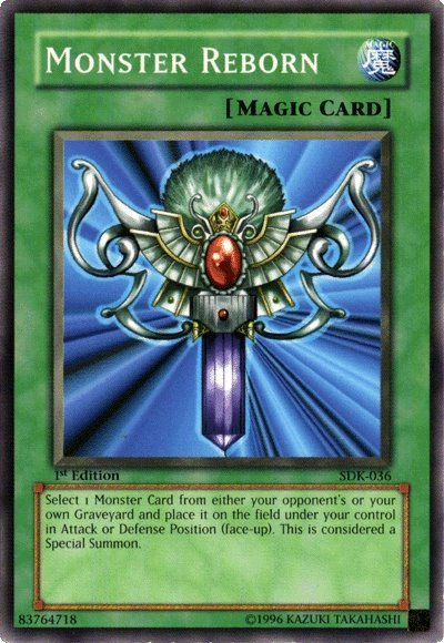 Monster Reborn - SDK-036 - Common - 1st Edition available at 401 Games Canada