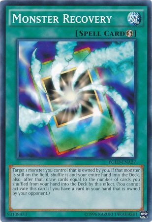 Monster Recovery (A) - YGLD-ENA27 - Common - Unlimited available at 401 Games Canada