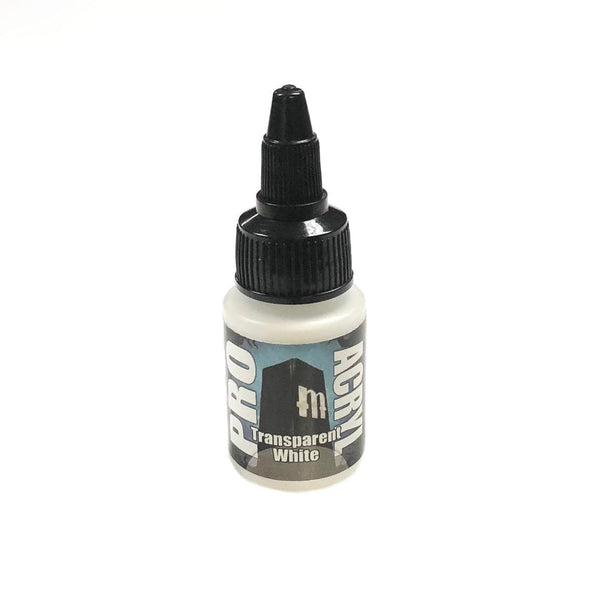 Monument Hobbies - Pro Acryl Paint - Transparent White available at 401 Games Canada