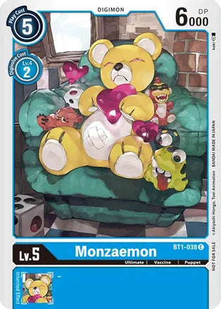 Monzaemon - BT1-038 - (Official Tournament Pack Vol. 2 Alternate Art) available at 401 Games Canada