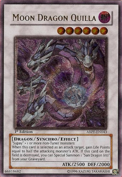 Moon Dragon Quilla - ABPF-EN043 - Ultimate Rare - 1st Edition available at 401 Games Canada