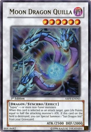 Moon Dragon Quilla - ABPF-EN043 - Ultra Rare - 1st Edition available at 401 Games Canada