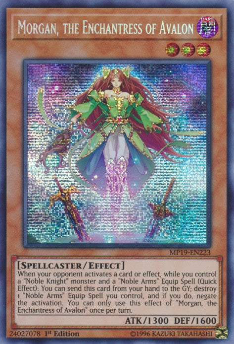 Morgan, the Enchantress of Avalon - MP19-EN223 - Prismatic Secret Rare - 1st Edition available at 401 Games Canada