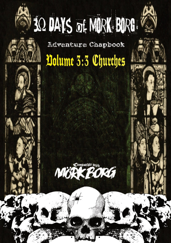 Mork Borg – 30 Days of Mork Borg Adventure Chapbook Vol 3 available at 401 Games Canada