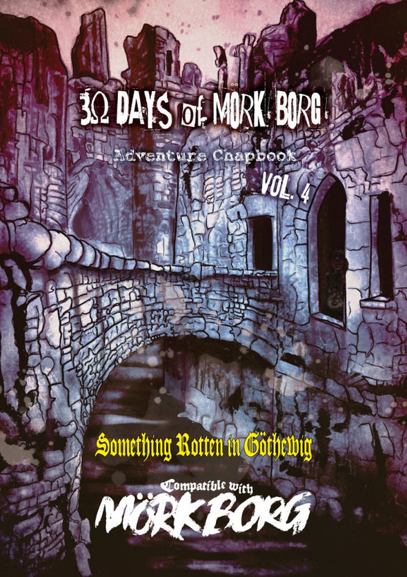 Mork Borg – 30 Days of Mork Borg Adventure Chapbook Vol 4 available at 401 Games Canada