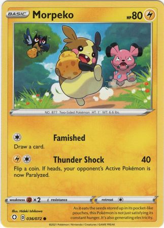 Morpeko - 036/072 - Common available at 401 Games Canada