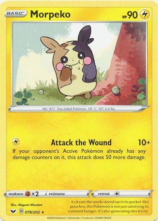 Morpeko - 078/202 - Rare available at 401 Games Canada