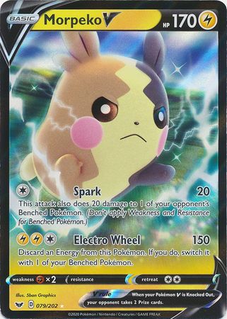 Morpeko V - 079/202 - Ultra Rare available at 401 Games Canada