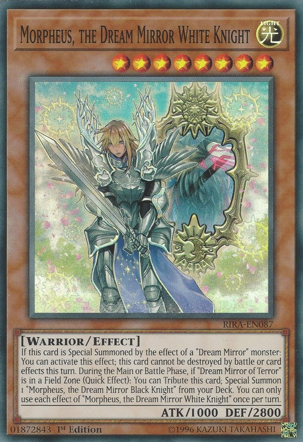 Morpheus, the Dream Mirror White Knight - RIRA-EN087 - Super Rare - 1st Edition available at 401 Games Canada