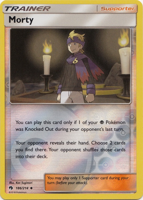 Morty - 186/214 - Uncommon - Reverse Holo available at 401 Games Canada