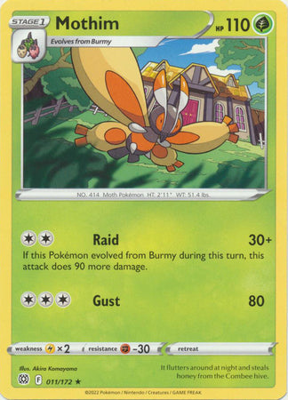 Mothim - 011/172 - Rare available at 401 Games Canada