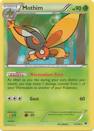 Mothim - 4/124 - Rare available at 401 Games Canada