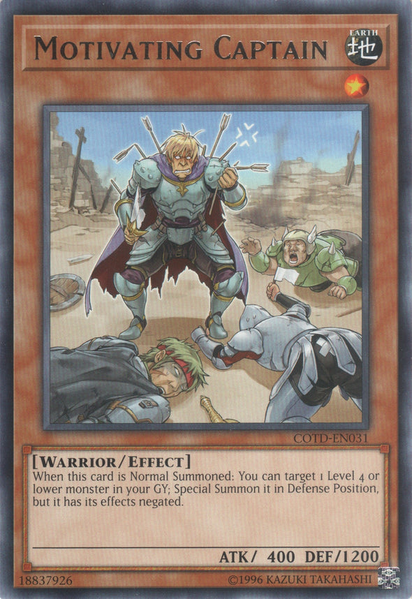 Motivating Captain - COTD-EN031 - Rare - Unlimited available at 401 Games Canada