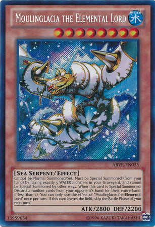 Moulinglacia the Elemental Lord - ABYR-EN035 - Secret Rare - Unlimited available at 401 Games Canada